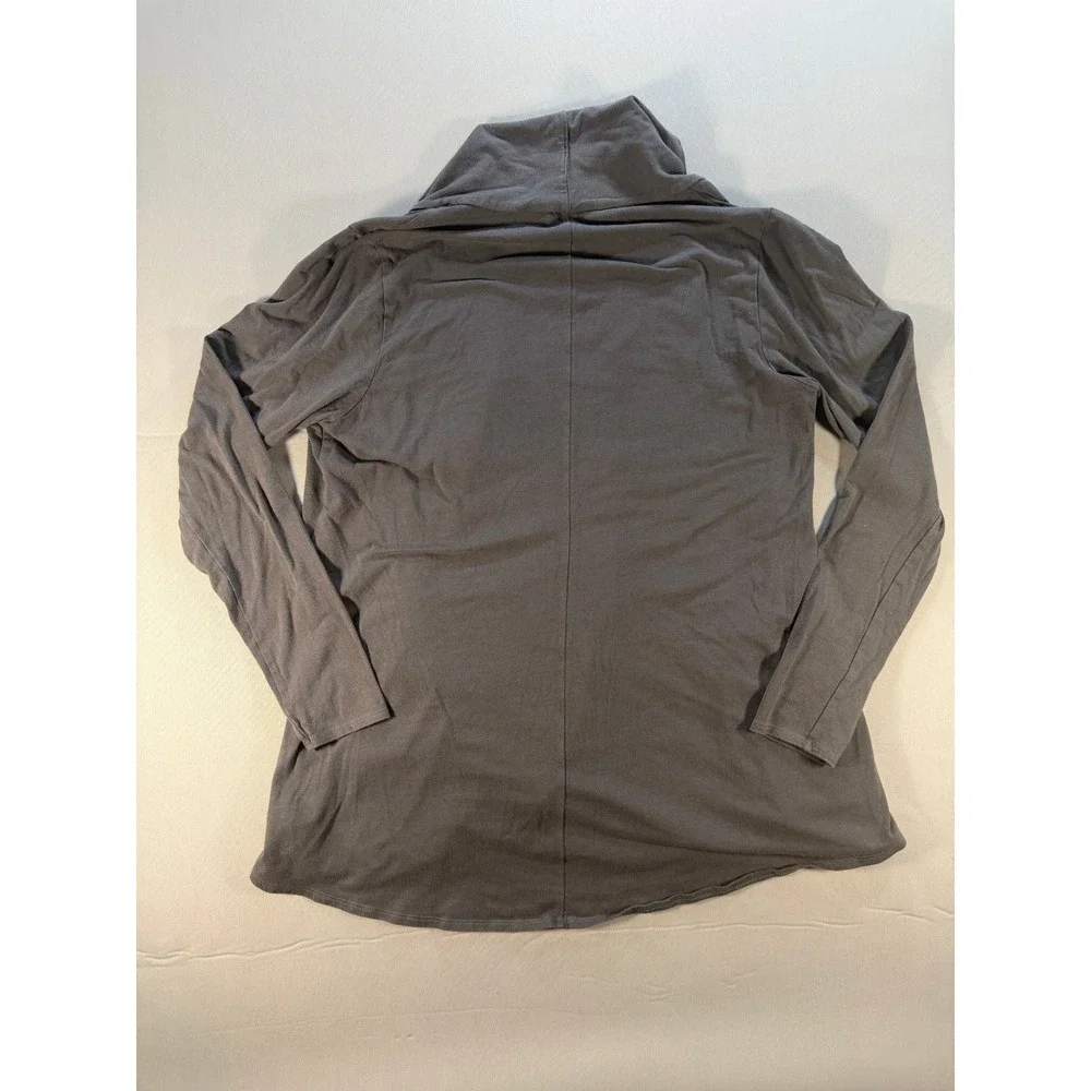 The North Face Womens Gray Hooded Open Front Cardigan Cotton Modal Blend Size M